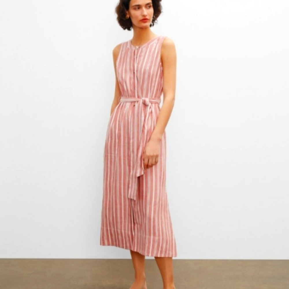 Club Monaco sleeveless button front dress SRP $249